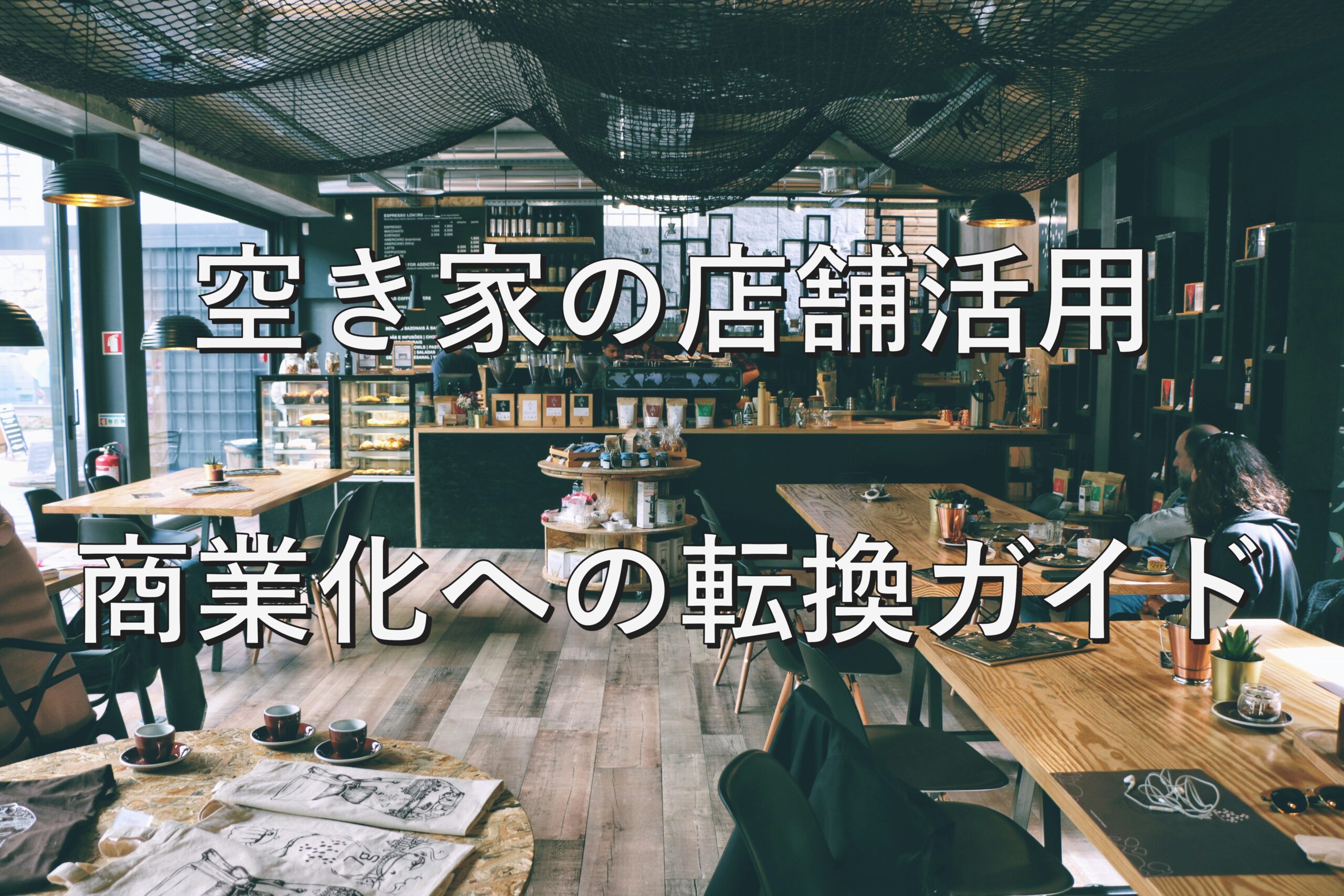 空き家⑤　店舗活用：商業化への転換ガイド