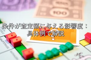 査定の基本⑨　条件が査定額に与える影響度：具体例で解説