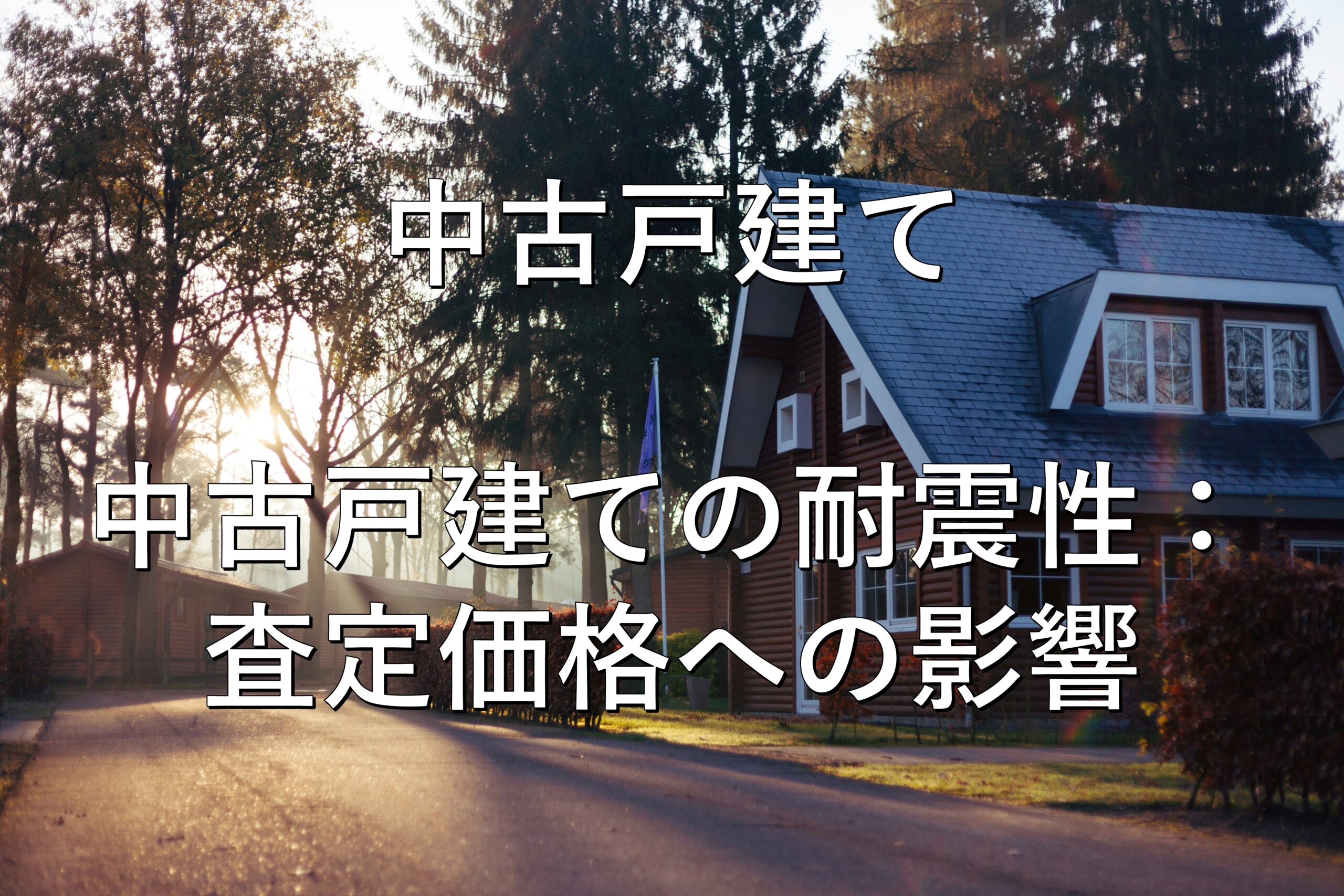 不動産知識㉘　中古戸建て　中古戸建ての耐震性：査定価格への影響