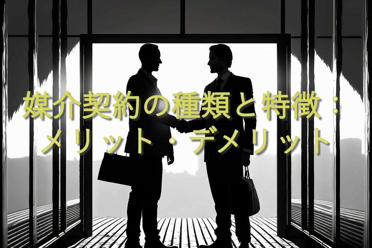 目的別情報㉒　媒介契約の種類と特徴：メリット・デメリット