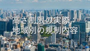 専門知識⑥　高さ制限の実際：地域別の規制内容